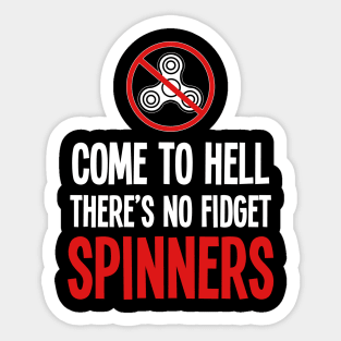 No fidget spinner - For the dark side Sticker